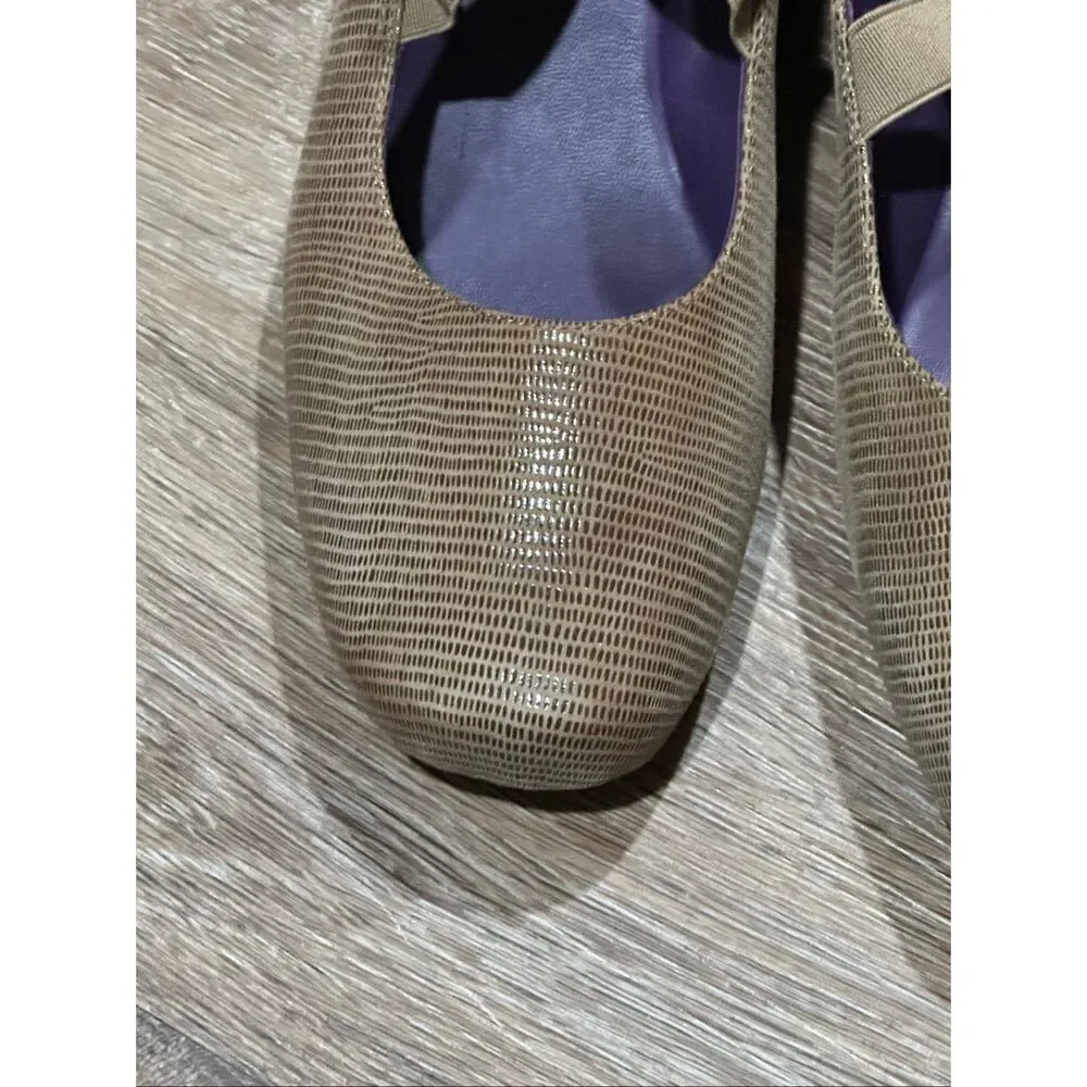 VanEli tan brown strappy ballet flat 9 Marjory